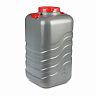 Канистра-бочка пластиковая Альтернатива Волна-эконом, с крышкой и навесными ручками, 120 л фото