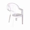 Кресло пластиковое Стандарт Пластик Салют 84 x 66 x 60 см белое фото
