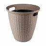 Кашпо напольное InGreen Rattan, с внутренним горшком, 20 л, молочный шоколад фото