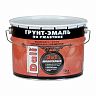 Грунт-эмаль по ржавчине Dali 3 в 1, молотковая, 10 л, медная фото