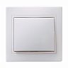 Выключатель одноклавишный встраиваемый IEK Кварта ВС10-1-0-КБ, керамика, 10 А, белый фото