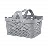 Корзина Plast Team Stockholm, с ручками, 35 х 27 х 20,3 см, серый шторм фото