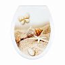 Сиденье для унитаза Мультипласт Групп, 45 x 37 x 5 см, ракушка-бабочка фото