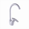 Смеситель для кухни PLStart PL4105-8, хром/белый фото