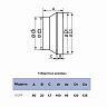 Центральный соединитель круглых воздуховодов Era 1012RP, пластик, d 100/120 мм фото