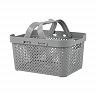 Корзина Plast Team Stockholm, с ручками, 26 х 19,2 х 13,7 см, серый шторм фото