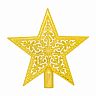 Верхушка на елку Звезда, 15 x 15 см, золото фото