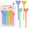 Шпажки для канапе Мультидом Сердечки, 87 мм, 20 шт фото