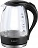 Стеклянный чайник электрический Energy E-262, 1,7 л, пластик черный фото