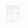 Сиденье для унитаза IDDIS Soft Close 004, 44,5 x 35,5 x 4,5 см, белое фото