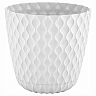 Горшок для цветов InGreen Wave, с поддоном, 4,7 л, белоснежный жасмин фото