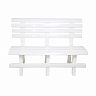 Скамья пластиковая Стандарт Пластик №2 80 x 53 x 120 см белая фото