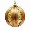 Елочный шар, с веревкой, d 8 см, золото фото