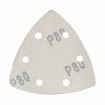 Треугольник шлифовальный на липучке Patriot, 80 x 80 x 80 мм, Р80, 5 шт фото