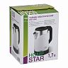 Чайник электрический HomeStar HS-1043, 1,7 л, белый фото