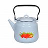 Чайник эмалированный СтальЭмаль, 3,5 л, с декором фото