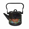 Чайник эмалированный СтальЭмаль, 2 л, с декором фото
