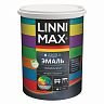 Эмаль универсальная Linnimax Аква, акриловая, шелковисто-матовая, база 1, белая, 0,9 л фото
