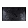 Коврик придверный SunStep Следы, резиновый, 45 x 75 см, черный фото