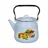 Чайник эмалированный СтальЭмаль, 3,5 л, с декором фото