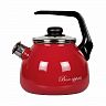 Чайник эмалированный со свистком Vitross Bon appetit, 3 л, вишневый фото