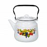 Чайник эмалированный СтальЭмаль, 3,5 л, с декором фото