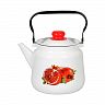 Чайник эмалированный СтальЭмаль, 3,5 л, с декором фото