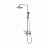 Душевая система с тропическим душем Lemark Tropic LM7010C, со смесителем и термостатом, хром фото