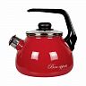 Чайник эмалированный со свистком Vitross Bon appetit, 2 л, вишневый фото