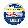 Изолента Unibob, пвх, 150 мкм, 19 мм x 20 м, белая фото