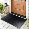Коврик придверный SunStep В гостях хорошо, а дома лучше, резиновый, 45 x 75 см, черный фото