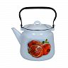 Чайник эмалированный СтальЭмаль, 3,5 л, с декором фото