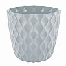 Горшок для цветов InGreen Wave, с поддоном, 1,4 л, утренний туман фото