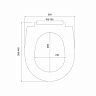 Сиденье для унитаза IDDIS 001, 41,8 x 36 x 3,8 см, белое фото