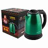 Чайник электрический Матрена MA-002, 1,8 л, сталь, зеленый фото