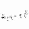 Планка с 5 крючками Fashun A1615-5, хром фото