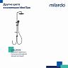 Душевой комплект с тропическим душем Milardo Ideal Spa ILSSB3FM76, хром фото