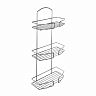Полка в ванную Milardo, 3-х ярусная, хром фото