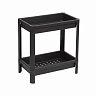 Этажерка Violet Vikea, 2 полки, 390 x 234 x 407 мм, пластик, черная фото