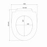 Сиденье для унитаза IDDIS Soft Close 007, 41,5 x 34,2 x 3,8 см, белое фото
