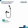 Смеситель для раковины с коротким изливом Milardo Azure, черный матовый фото Смеситель для раковины с коротким изливом Milardo Azure, черный матовый фото