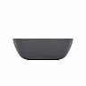 Тарелка суповая Альтернатива Квадро, пластиковая, 16 см, серая фото