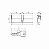 Цилиндровый механизм Стандарт Z.I.90-5K CP, ключ/ключ, хром фото