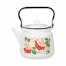 Чайник эмалированный СтальЭмаль, 3,5 л, с декором фото