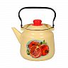 Чайник эмалированный СтальЭмаль, 3,5 л, с декором фото
