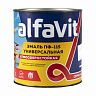 Эмаль ПФ-115 универсальная Alfavit серия Альфа, алкидная, матовая, 2,7 кг, белая фото