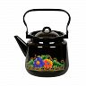 Чайник эмалированный СтальЭмаль, 3,5 л, с декором фото