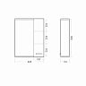 Шкаф с зеркалом для ванной Sanita Лагуна-01, 80 x 60,5 x 17,6 см фото