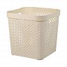 Корзина Plast Team Stockholm, 31 x 31 x 30 см, молочный туман фото