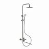 Душевая система с тропическим душем Fashun A52401C, со смесителем, сатин фото